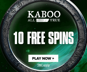 Kaboo all true €200 & 100 free spins - play now
